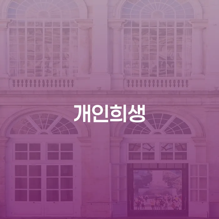 군포시 무직자개인회생 대출 연체 개인회생 과정을