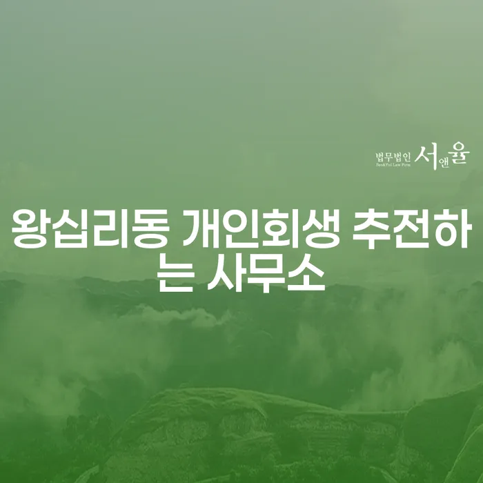 왕십리동 개인회생 추전하는 사무소